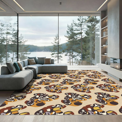 Earthy Abstract Tonal Blend Rug