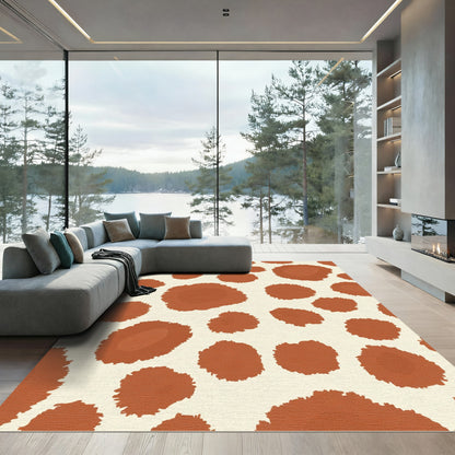 Cream Spotty Terra Cotta Spots Rug