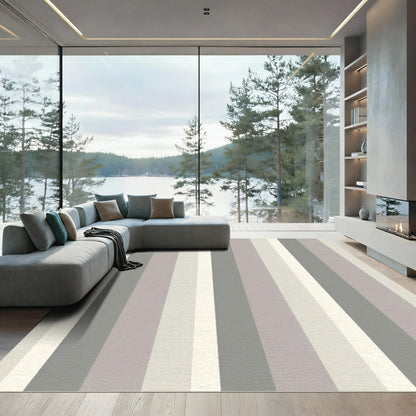 Neutral Palette Vertical Stripe Rug
