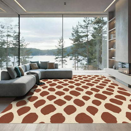 Natural Brown Animal Spots Rug