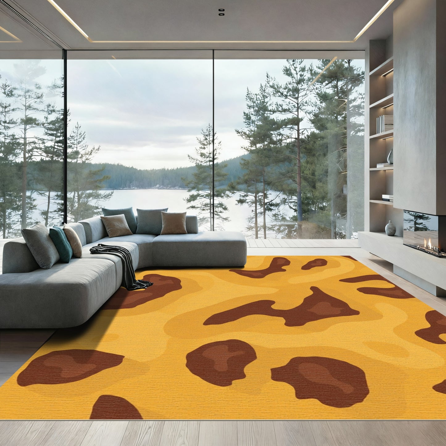 Animal Print Caramel Spots Rug