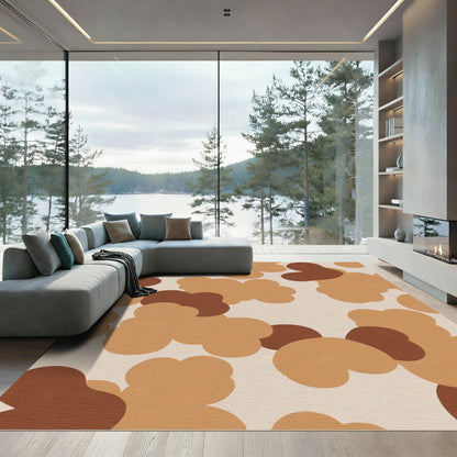 Brown Cloud Organic Arrangement Rug