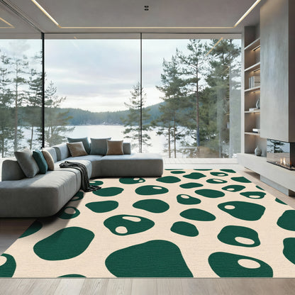 Deep Forest Organic Blobs Rug