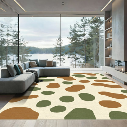 Camouflage Blob Cream Ground Rug