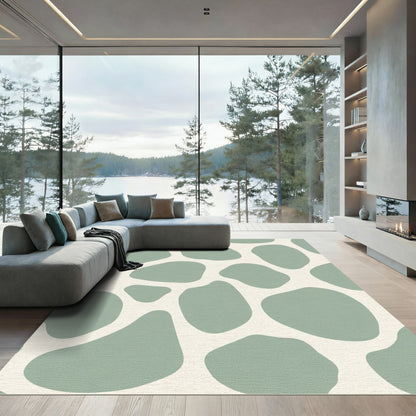 Sage Abstract Organic Spot Rug