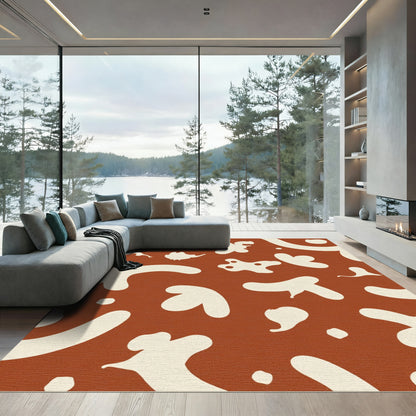 Terra Cotta Organic Spot Rug