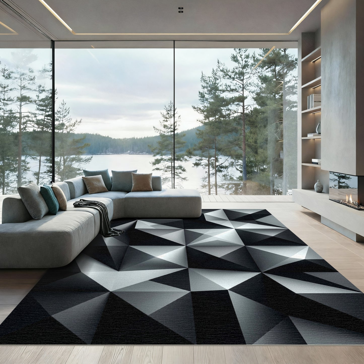 Monochromatic Geometric Facet Composition Rug
