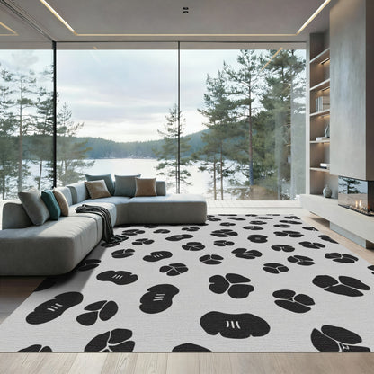Monotone Abstract Clover Field Rug