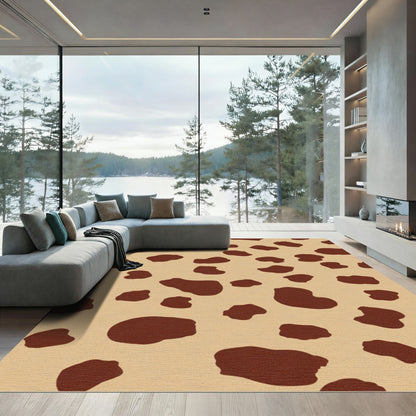 Brown Spotted Camel Tone Rug
