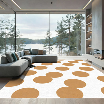 Warm Tan Polka Dot Radiance Rug