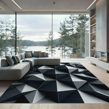 Monochromatic Faceted Geometric Polygon Rug