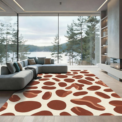 Brown and Cream Natural Spots Rug