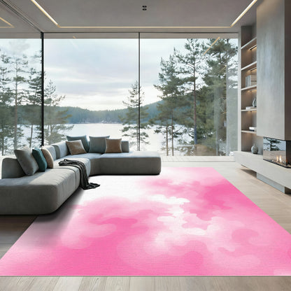 Soft Pink Cloud Bloom Rug