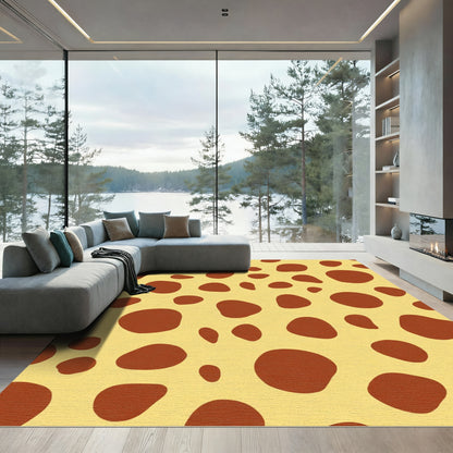 Yellow Brown Spots All Over Rug