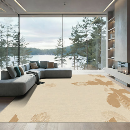 Sandy Tan Feather Cascade Rug