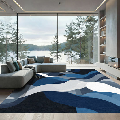 Cascading Ocean Currents Rug