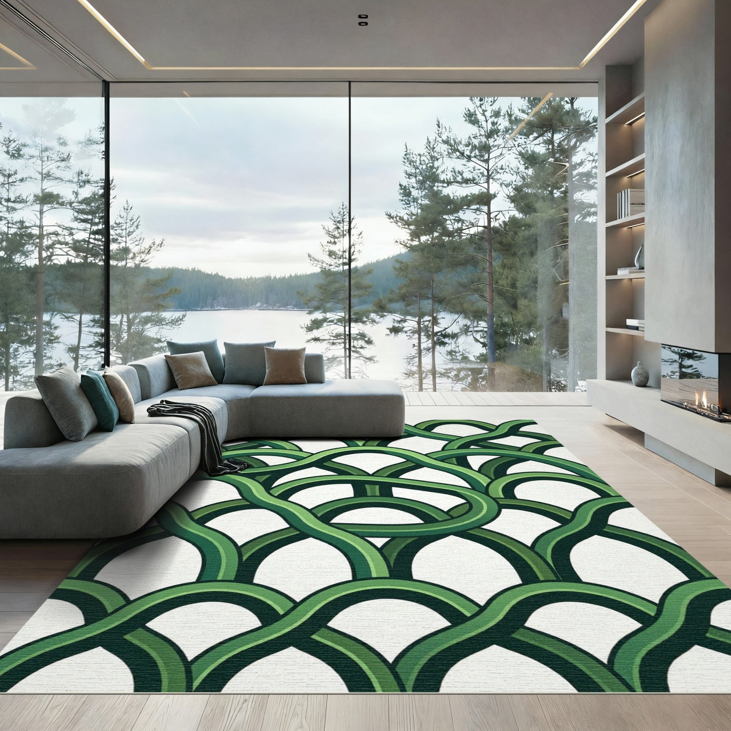 Verdant Intertwined Archway Rug