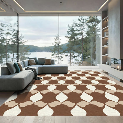 Brown Neutral Geometric Lattice Rug