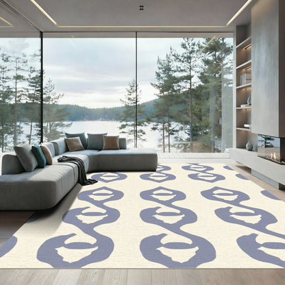 Lavender Gilded Chain Link Rug