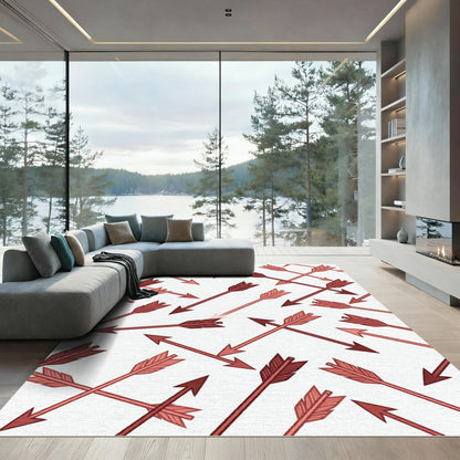 Red Arrow Shower Scatter Rug
