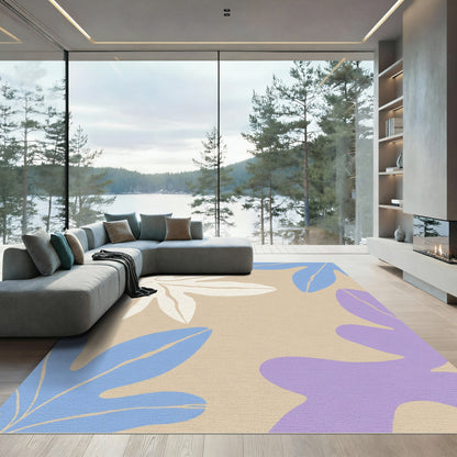Matisse Inspired Leafy Floral Medley Rug