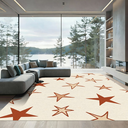 Earthy Starburst Constellation Rug