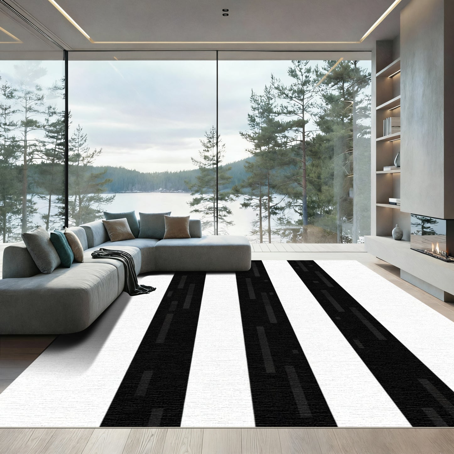 Monochromatic Vertical Line Segmentation Rug
