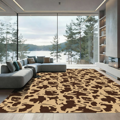 Desert Tortoise Camouflage Pattern Rug