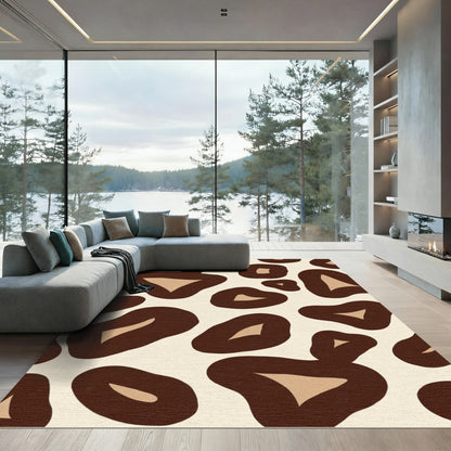 Neutral Animal Print Shapes Rug