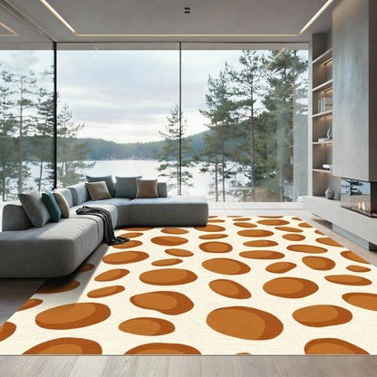 Caramel Pebble Scatter Rug