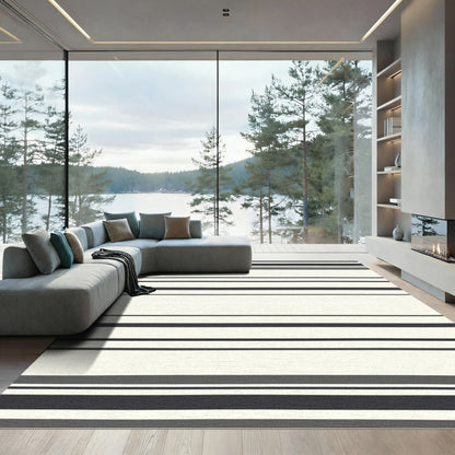 Neutral Subtle Stripe Harmony Rug