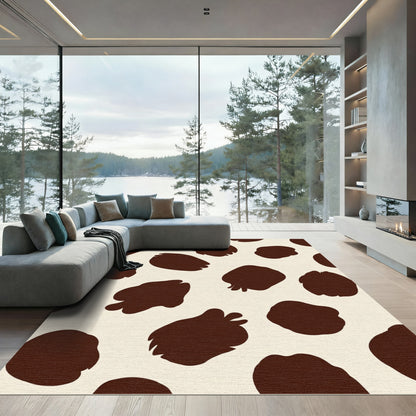 Brown Cowhide Spots Rug