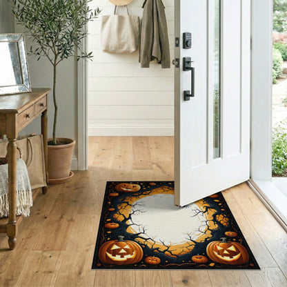 Pumpkin Moon Halloween Area Rug