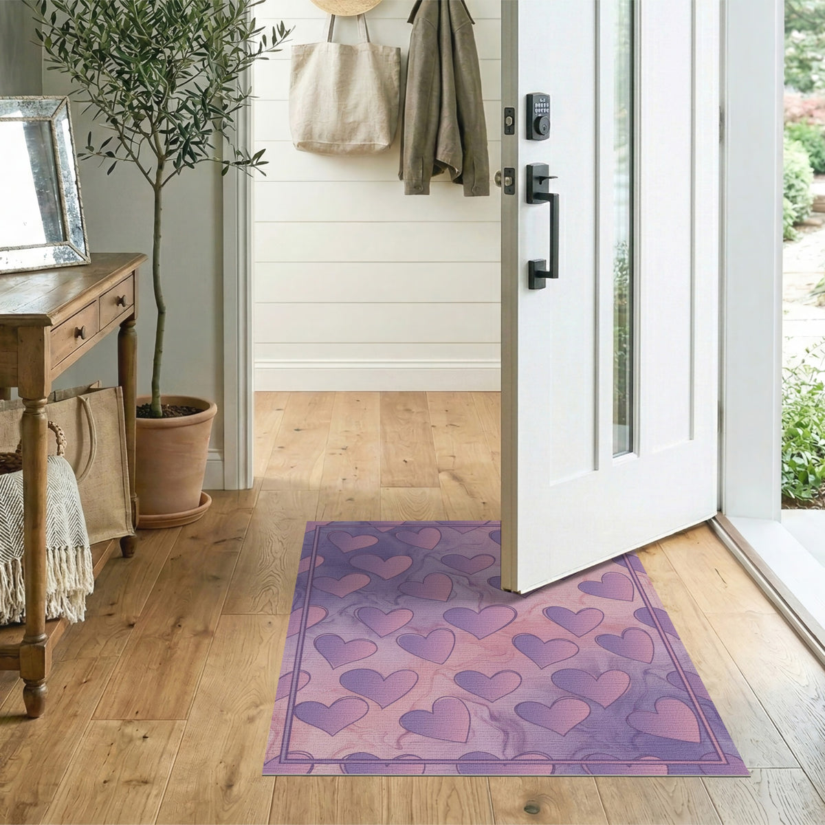 Purple Heart Marble Area Rug
