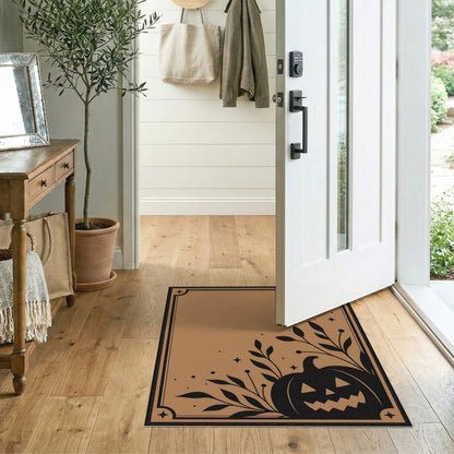 Vintage Pumpkin Moon Area Rug