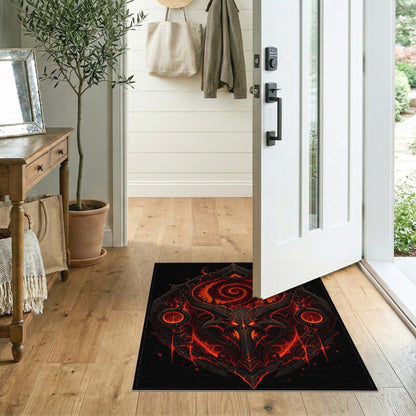Inferno Demon Crest Area Rug