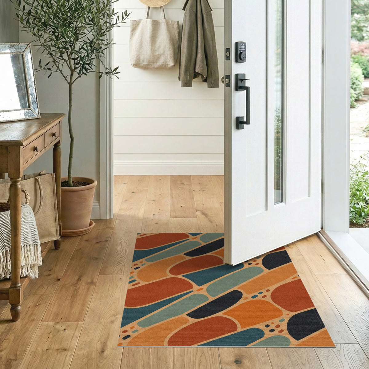 Multi-color and Patterns Multi-Color Abstract Geometric Area Rug