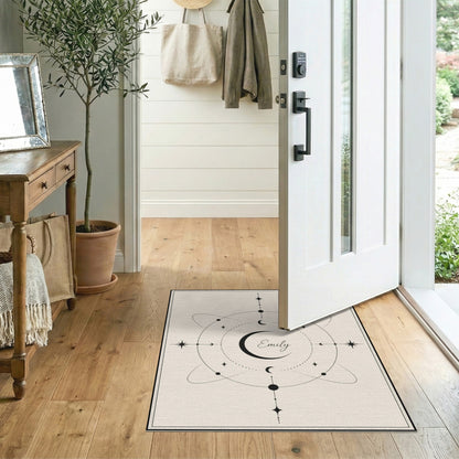Emily Celestial Moon Geometric Area Rug