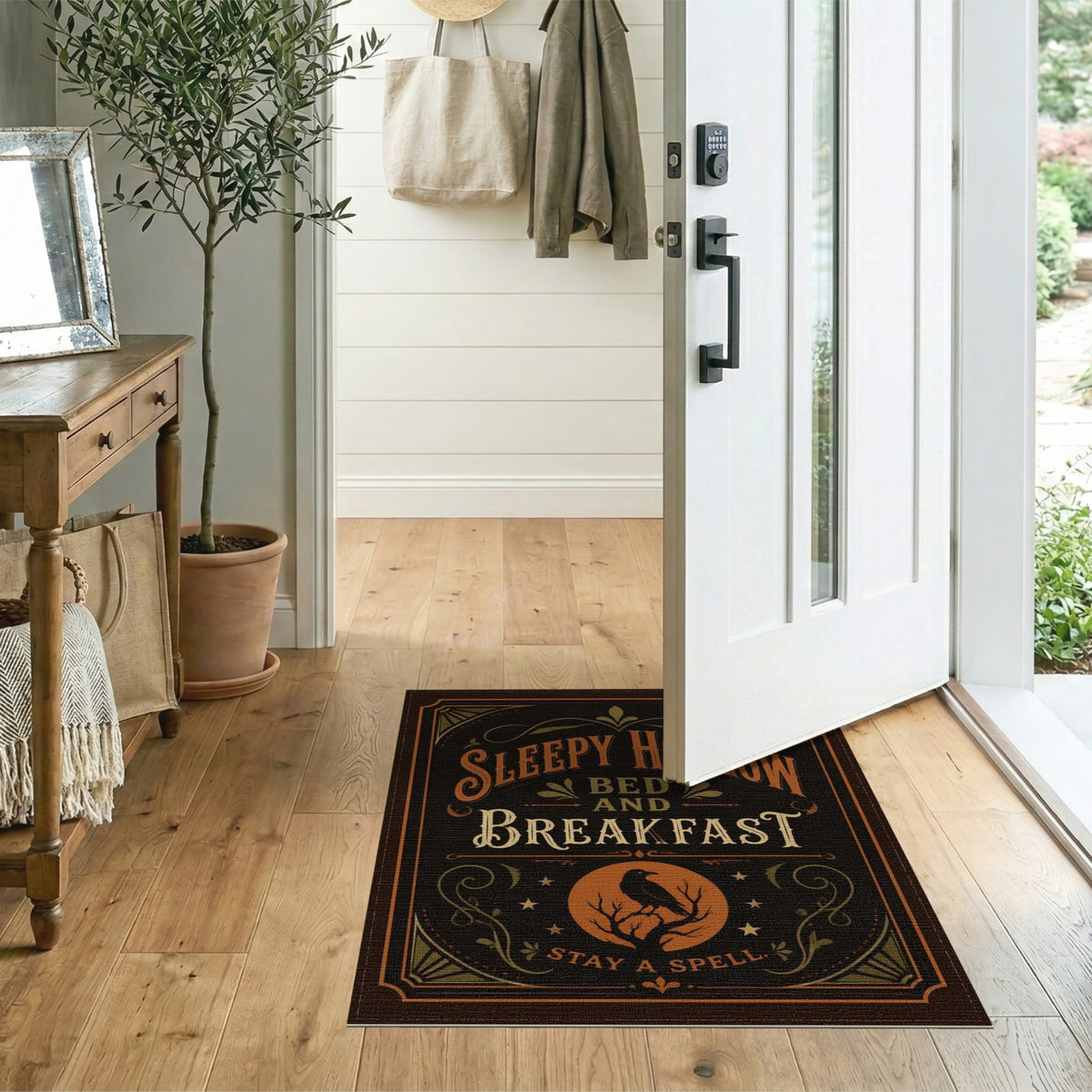 Sleepy Hollow Raven Vintage Rug