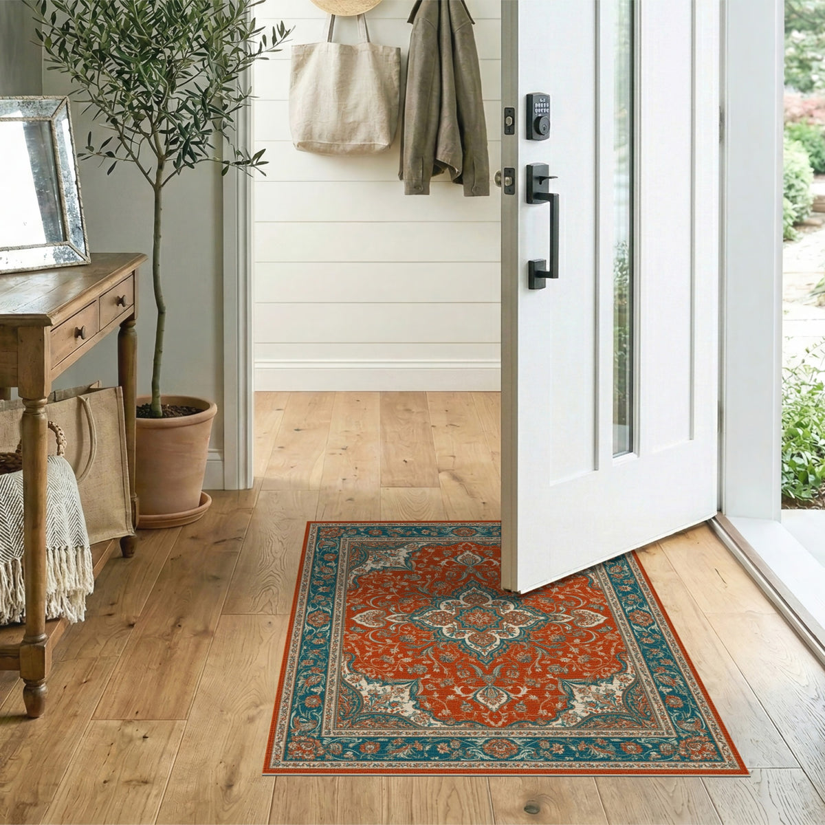 Medallion Floral Red Persian Medallion Floral Area Rug