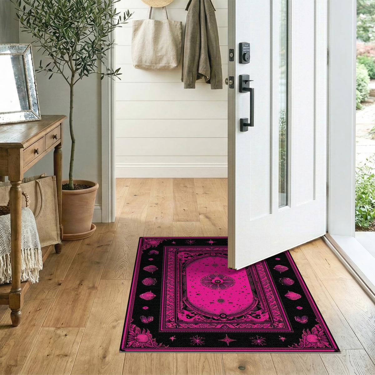 Pink Celestial Mystical Area Rug