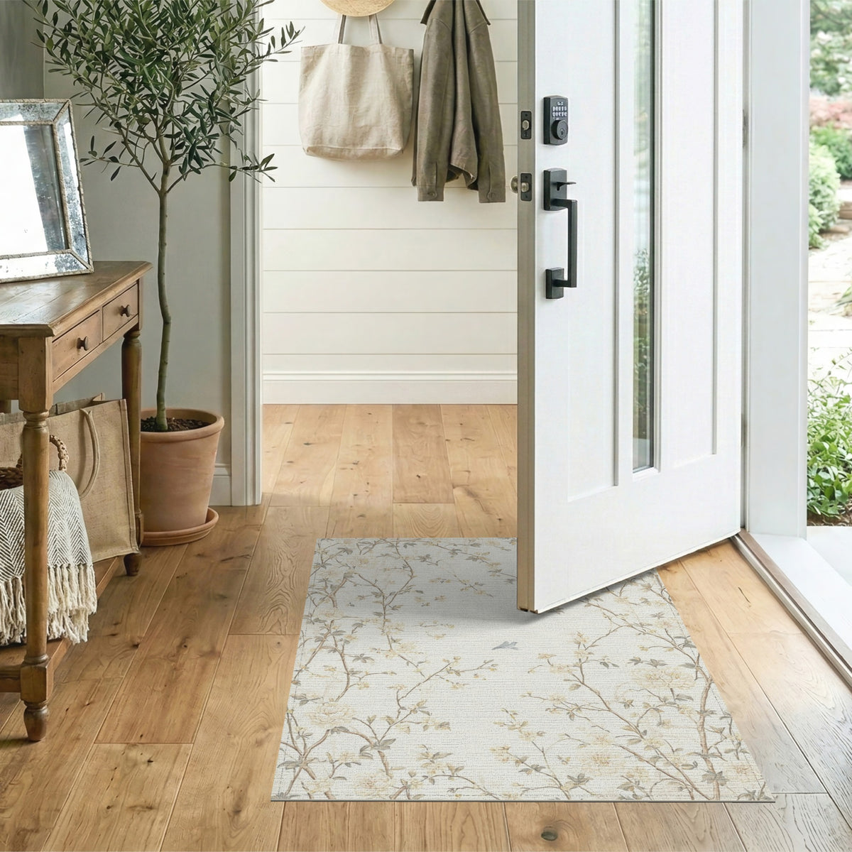 Beige Floral Vintage No. 86 Area Rug