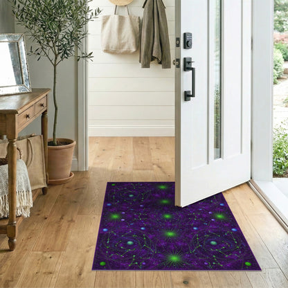 Abstract Area Purple Cosmic Constellation Area Rug