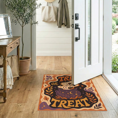 Trick or Treat Cauldron Halloween Area Rug