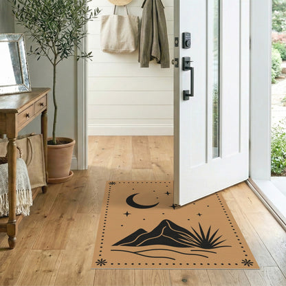 Southwestern Crescent Moon Area Rug