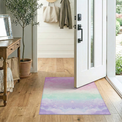 Pastel Starry Cloud Washable Area Rug
