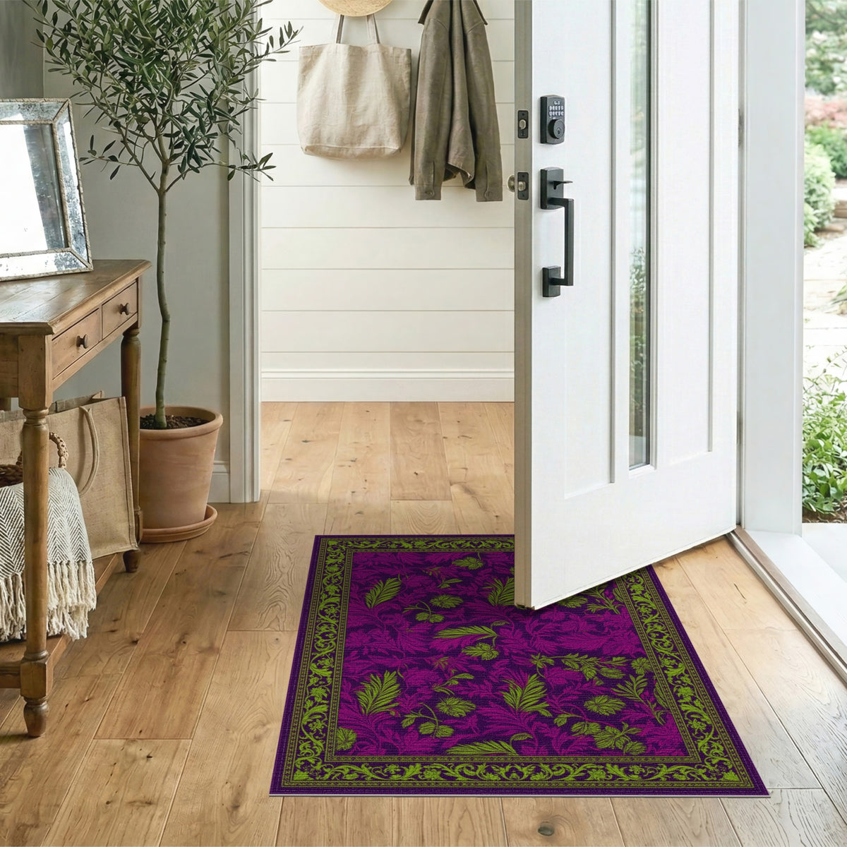 Purple Floral Vintage No. 65 Area Rug