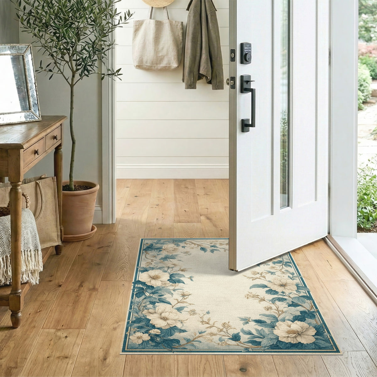 Blue Floral Vintage No. 23 Area Rug