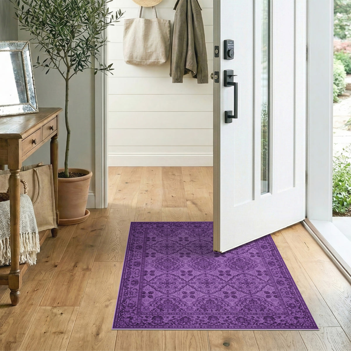 Purple Traditional Persian Area Rug