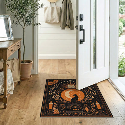 Celestial Cat Boho Area Rug